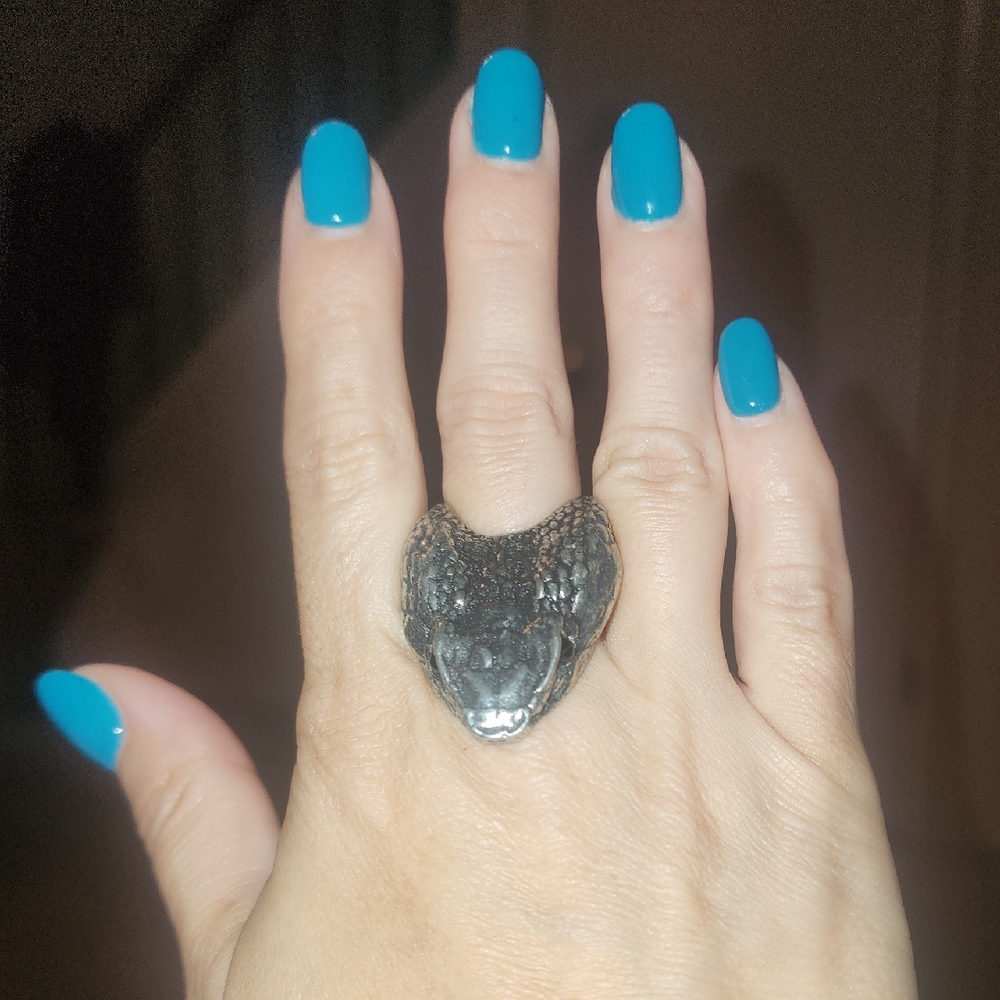Martha Rotten adjustable Copperhead Snake ring